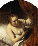 A young Woman in Bed 9mk33), REMBRANDT Harmenszoon van Rijn